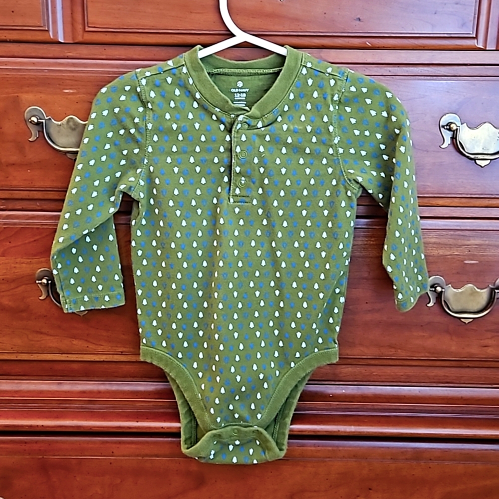 Green Christmas Tree Onesie